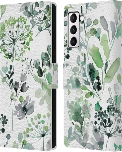 Vista 139 de Head Case Designs Officially Licensed Ninola Beige Wild Grasses Leather Wallet Case Compatible with Samsung Galaxy A07 4G