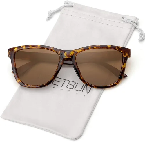Vista 38 de Meetsun - Lentes de sol polarizados, unisex, modernos, con estilo de diseñador, clásico y retro A1 Negro Brillante