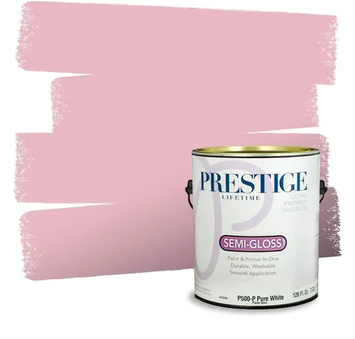 Vista 411 de Prestige Paints Pintura exterior e imprimación en uno, 1 galón, plano, coincidencia comparable de Valspar* Amber Rose*