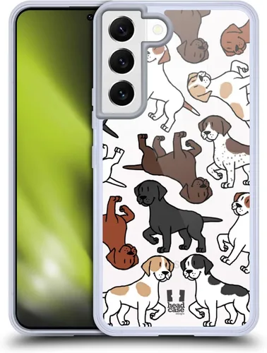 Vista 9 de Head Case Designs Funda de gel con 3 patrones de raza de perro de pastor australiano [protección de grado militar] compatible con Samsung Galaxy S22
