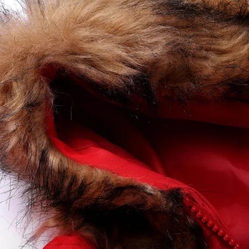 Vista 7 de Chaqueta acolchada para mujer, abrigo de invierno con cremallera, cuello en V, térmico, cálido, con botones, color sólido, abrigos con capucha