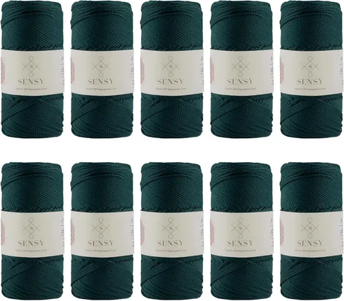Vista 84 de Sensy Premium Cuerda de Poliéster 1.5mm (0.059 pulgadas) 164 Yardas Cuerda de Polipropileno 100% Cuerda de Macramé 1.5mm Cuerda para Bolsa