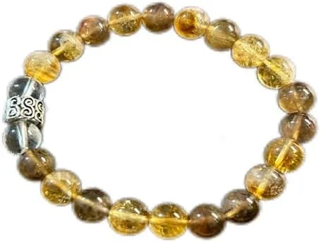 Vista 7 de Pulsera de cuentas redondas de piedra natural multi estilo pulsera de la suerte de múltiples estilos 0.315 in