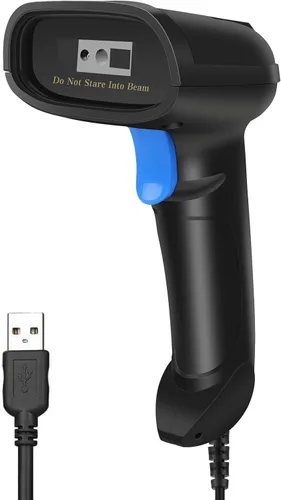 Vista 8 de Lector de códigos de barras 1D&2D USB portátil, lector de códigos QR con cable PDF417 Matriz de datos con cable USB largo para pago móvil POS