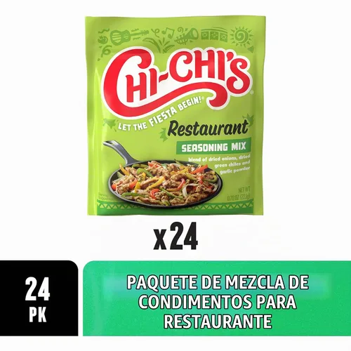 Vista 5 de Chi Chi's Fiesta Restaurante Mezcla de condimentos, 0.78 onzas (paquete de 24)