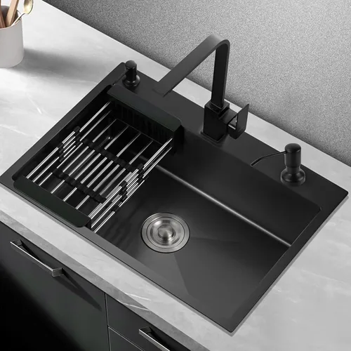 Vista 8 de Dispensador de jabón para fregadero de cocina, dispensador de jabón para fregadero con vástago roscado más largo, tubo de extensión de 47 pulgadas