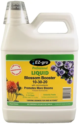 Vista 3 de EZ-GRO - Paquete de fertilizantes multiusos y potenciadores de flores, alimento líquido para plantas, para césped, flores, verduras y flores