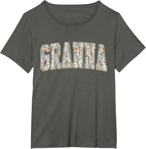 Vista 47 de Granna - Camiseta retro para el día de la madre Negro