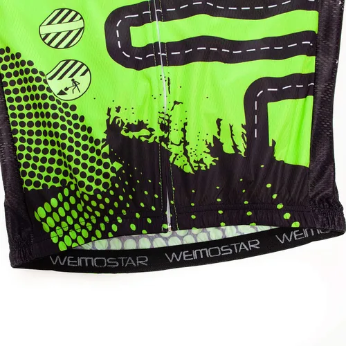 Vista 140 de Weimostar Hombre Ciclismo Jersey Manga Corta Bicicleta Ropa Multicolor Diamante