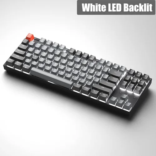 Vista 5 de Keychron Teclado mecánico K8 Tenkeyless inalámbricocableado teclado de computadora Bluetooth multitarea intercambiable en caliente