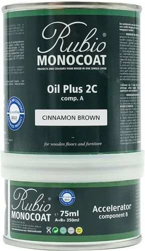 Vista 85 de Rubio Monocoat Tinte y acabado para madera de 650 pies cuadrados - Niebla 5% Oil Plus 2C Aceite de linaza ecológico de secado rápido