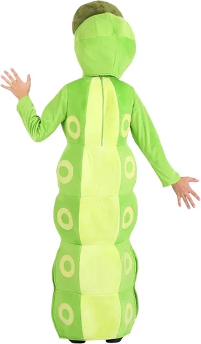 Vista 3 de Disfraz de oruga verde infantil