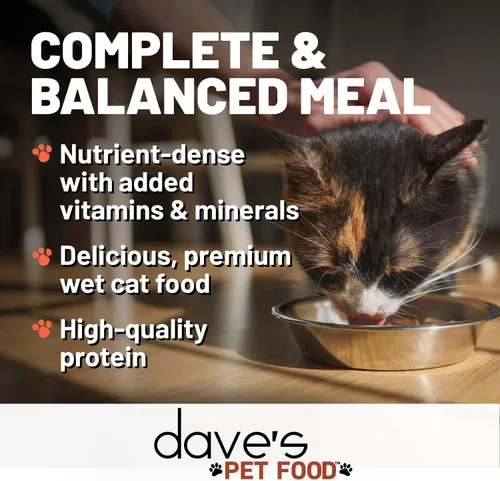 Vista 12 de Dave's Pet Food Grain Free Wet Cat Food (Chicken & Duck Saucey Pate), Naturally Healthy Canned, Added Vitamins & Minerals, Wheat Free, 5.5 oz