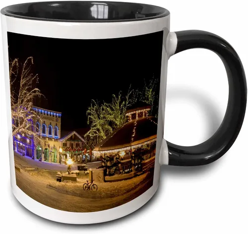 Vista 8 de 3dRose (mug_95130_4) USA, Washington, Mount Rainier NP, Paradise Area - US48 BJA0117 - Jaynes Gallery - Taza negra de dos tonos, 11 onzas