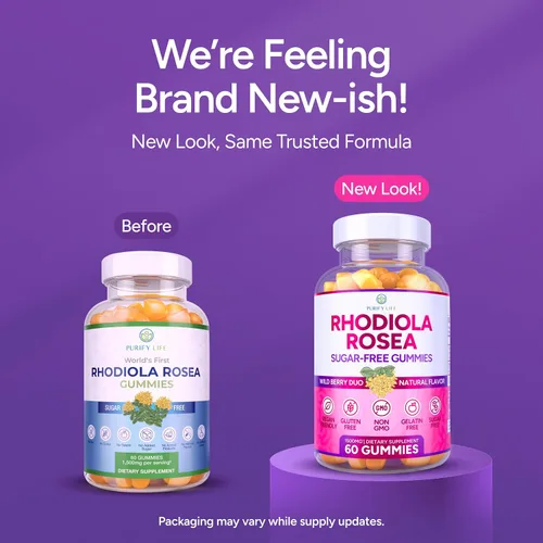 Vista 7 de Gomitas de Rhodiola Rosea sin azúcar (1500 mg/porción) Cortisol Detox y apoyo suprarrenal Rhodiola Rosea Suplemento para el estado de ánimo