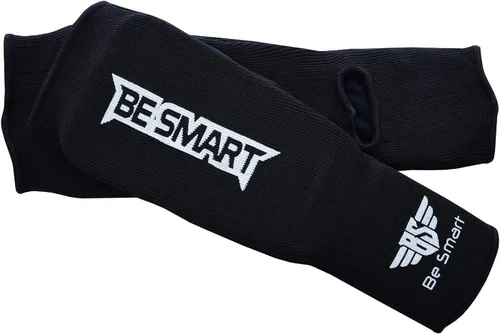 Vista 5 de Be Smart Espinilleras de Muay Thai MMA Kickboxing para Niños, Adultos, Jóvenes, Hombres y Mujeres, Protector de Empeine para Entrenamiento, Equipo