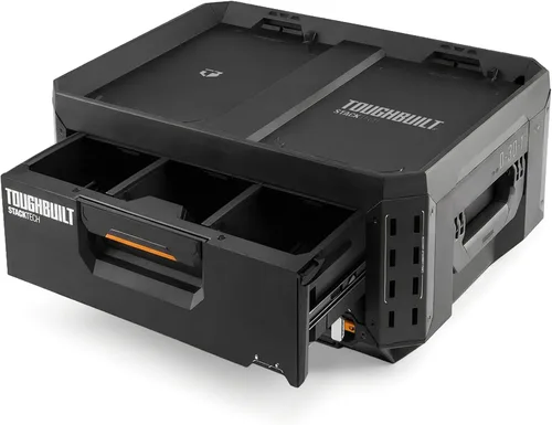 Vista 12 de ToughBuilt StackTech XL Stackable Tool Box with Lock and Removable Tray