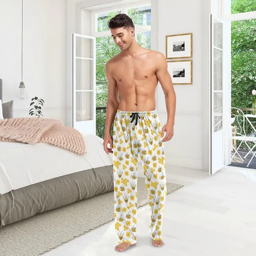 Vista 7 de Chickens Rooster Pajama Pants Mens Lounge Pants Super Soft Men Pajama Bottoms with Drawstring Pockets