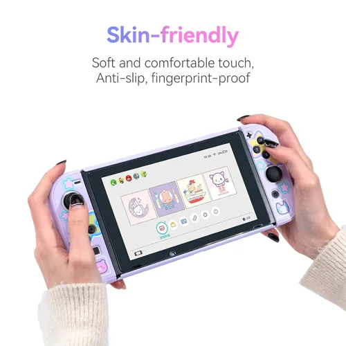 Vista 5 de GeekShare Protective Case Slim Cover Case Compatible with Nintendo Switch and Joy Con - Shock-Absorption and Anti-Scratch Animal Fighter
