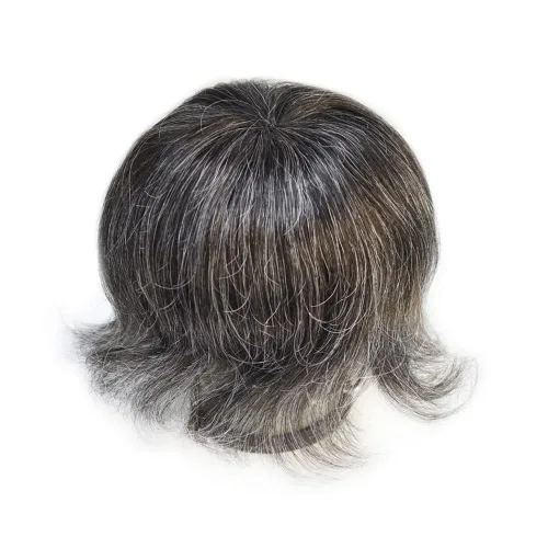 Vista 20 de Toupee para hombres completo francés encaje hombres toupee hairpieces 100% europeo sistema de reemplazo de cabello humano hombres piezas de pelo