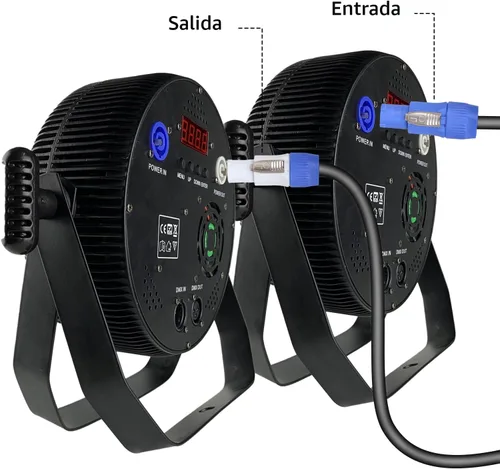 Vista 4 de Cable de alimentación PowerCon de 3 pines, entrada a salida, cable de extensión de alimentación de 12 AWG, se adapta a luz de escenario, haz