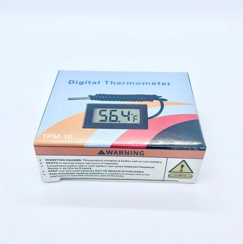 Vista 5 de HiLetgo 5pcs Digital LCD Termómetro Temperatura Digital LCD Refrigerador Termómetro Temperatura del Agua con Sonda Fahrenheit