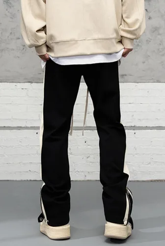 Vista 21 de Pantalones deportivos de gamuza sintética para mujer, pantalones de baile acampanados para hombre