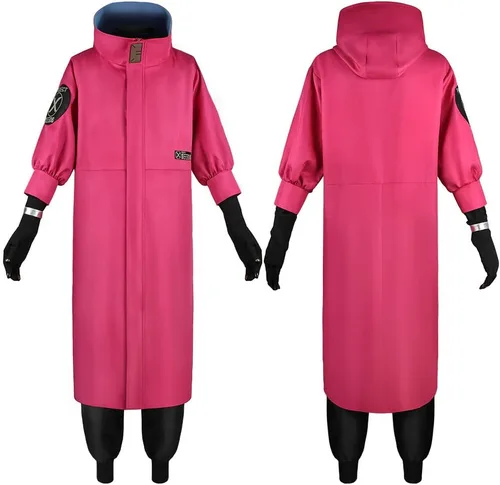 Vista 5 de Disfraz de Vash la estampida, capa de trinchera, traje para cosplay, uniforme de Halloween para hombre