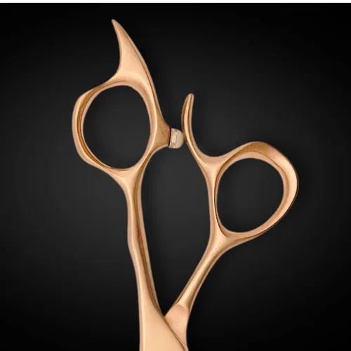 Vista 5 de Saki Gold - Juego profesional de tijeras para el cabello, juego de 6 pulgadas, incluye tijeras doradas para el cabello, tijeras para adelgazar