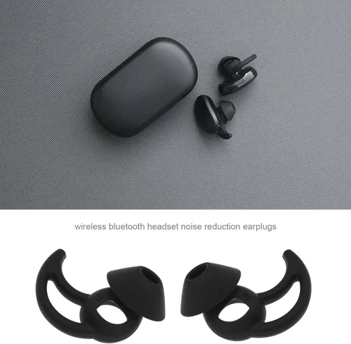 Vista 2 de Create idea 3 pares de fundas de silicona para los oídos, cintas elásticas para las orejas con alas compatibles con Bo-se QuietComfort y auriculares