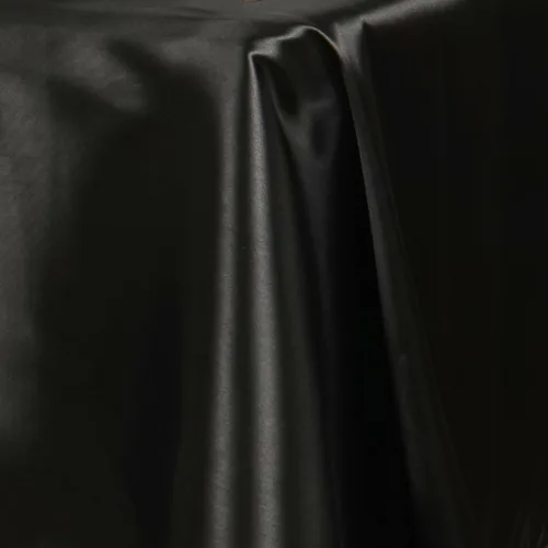 Vista 3 de BalsaCircle Mantel rectangular de satén negro de 60 x 102 pulgadas para bodas, fiestas, recepciones, eventos, cocina, comedor