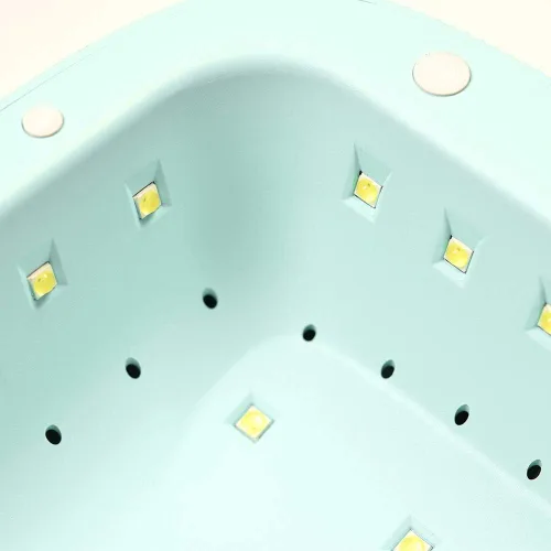 Vista 4 de KADS Lámpara de uñas LED UV de 48 W, secador de luz UV, secado profesional, mini luz LED de esmalte de uñas, lámpara de curado, manicura de gel Verde