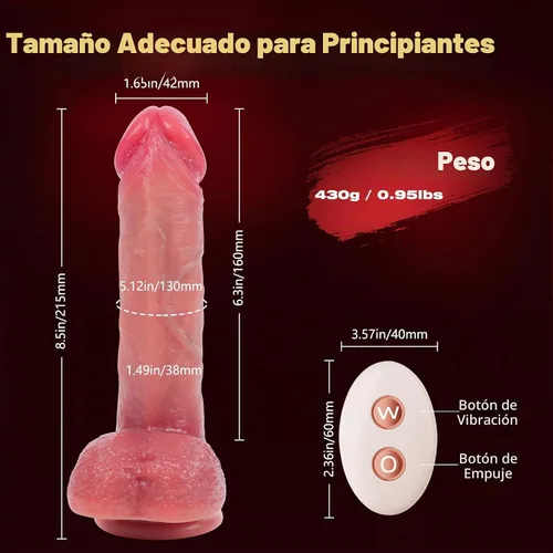 Vista 6 de Mrgras Sex Toys Realistic Thrusting G Spot Dildo Vibrator Penis Dildo