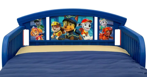 Vista 5 de Delta Children Cama para niños pequeños de plástico, Nick Jr. PAW Patrol