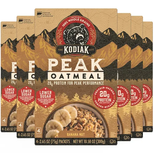 Vista 15 de Kodiak Cakes Paquetes de avena instantánea, manzana y canela, alto contenido en proteínas, 100% granos integrales, 6 cajas con 6 paquetes cada una