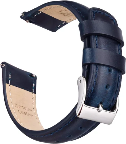 Vista 21 de Ritche Correas de Reloj de Cuero de Liberación Rápida Regalo de Navidad, Correas de Reloj Genuinas para Hombres y Mujeres, Correa de Reloj de Cuero