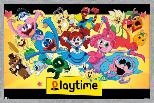 Vista 16 de Trends International Poppy Playtime - Póster de pared grupal, 14.72 x 22.37 pulgadas, versión enmarcada de madera de granero