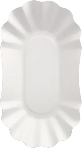 Vista 4 de PAPSTAR Pure 11273 250 - Recipiente ovalado de cartón (4.1 x 6.9 x 1.2 in), color blanco
