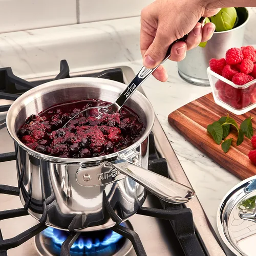 Vista 7 de All-Clad Utensilios de cocina especializados de acero inoxidable, juego de 5 herramientas con cajuela, herramientas de cocina, trucos de cocina