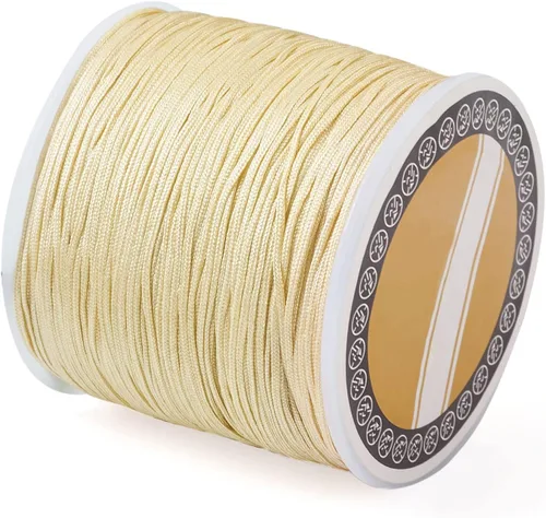 Vista 8 de Cheriswelry 8 rollos de 49 yardas/rollo de 0.031 in de hilo de nailon para macramé, cordón de nudo chino para pulsera tejida personalizada