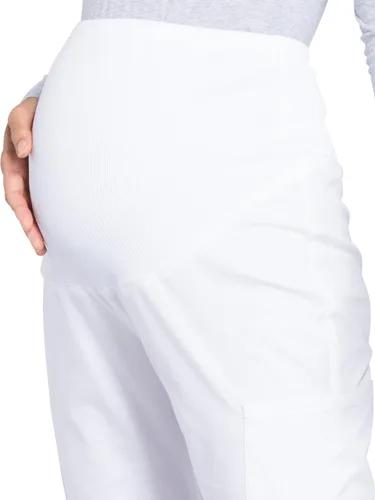 Vista 3 de Cherokee Pantalones de maternidad para mujer, ropa de trabajo profesional suave elástico WW220