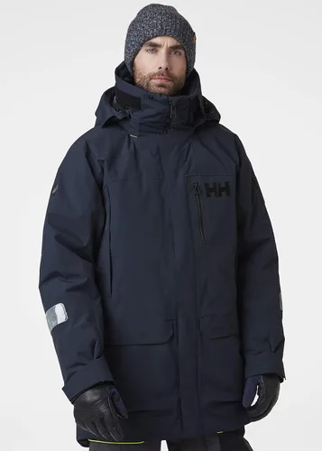 Vista 4 de Helly-Hansen - Chaqueta impermeable para hombre, diseño de océano ártico