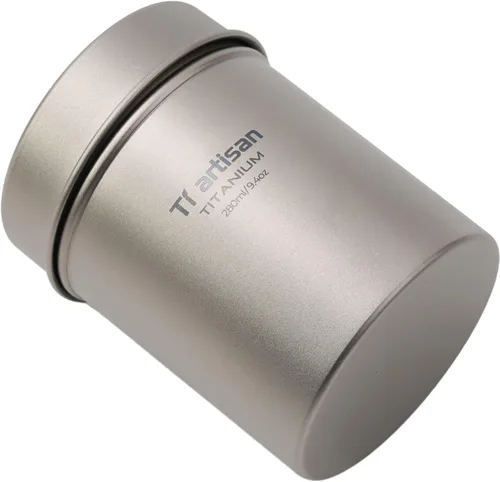 Vista 2 de Titanium Small Tin Can Box Canister Tea Tins 280ml/9.4oz Coffee Tins Food Storage Container for Tea,Coffee, Herb, Candy, Chocolate, Sugar, Spices