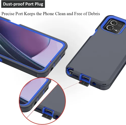 Vista 4 de Funda compatible con Moto G Stylus 5G 2023, con funda de clip para cinturón, resistente, a prueba de golpes, protección de cuerpo completo, cubierta