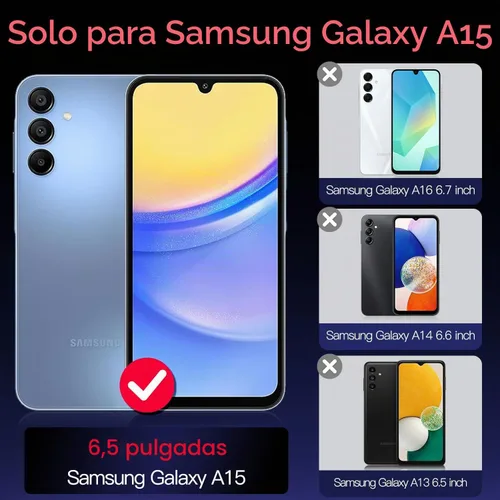 Vista 2 de Casetego Funda compatible con Galaxy A15 5G, que brilla en la oscuridad, tres capas, resistente, resistente, a prueba de golpes, protección de Rosa