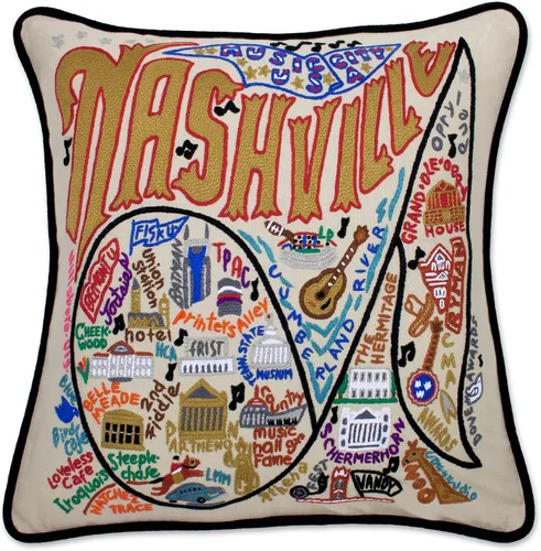 Vista 35 de Catstudio Portland (Oregon) - Almohada decorativa bordada