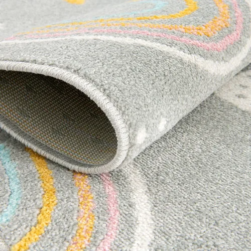 Vista 7 de Unique Loom Whimsy Collection - Alfombra rectangular de 2 pies 2 pulgadas x 2 pies 11 pulgadas, gris/marfil