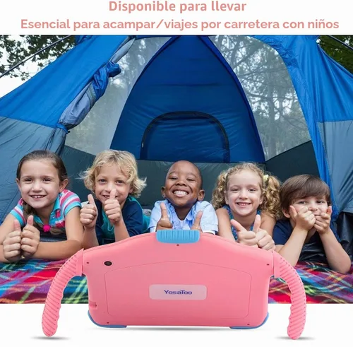 Vista 5 de Tableta para niños de 7 pulgadas para niños de 3 a 7 y 32 GB con funda WiFi Youtube Control parental, tabletas Android para niños pequeños Software