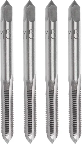 Vista 7 de M3 x 0.020 in Máquina de grifo HSS Métrica Mano Derecha Rosca 3 Grifos de flauta recta y enchufe, 4 piezas