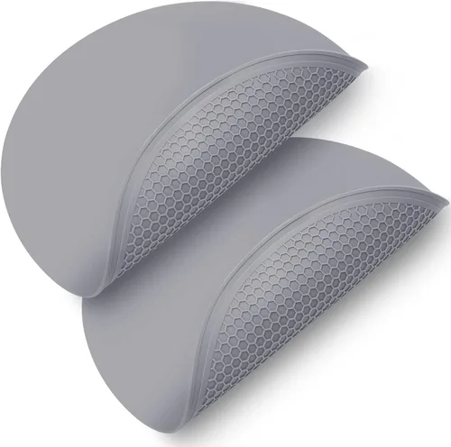 Vista 9 de Funda para microondas 2 en 1, alfombrilla versátil y protector de salpicaduras, 12 pulgadas, plegable, salvamanteles de silicona